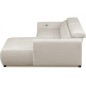 Canapé d'angle avec relax électrique en velours cotelé REVANO, beige clair, angle droit, 3 places Canapé d'angle avec relax électrique en velours cotelé REVANO, beige clair, angle droit, 3 places