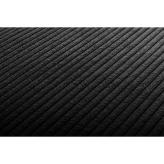 Canapé d'angle avec relax électrique , velours cotelé REVANO, noir, angle gauche