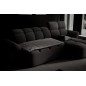 Canapé d'angle profondeur réglable, BENSON en tissu bouclette Luxe - gris anthracite, 4-5 places, angle droit (vu de face) Canapé d'angle profondeur réglable, BENSON en tissu bouclette Luxe - gris anthracite, 4-5 places, angle droit (vu de face)
