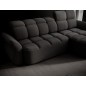 Canapé d'angle profondeur réglable, BENSON en tissu bouclette Luxe - gris anthracite, 4-5 places, angle droit (vu de face) Canapé d'angle profondeur réglable, BENSON en tissu bouclette Luxe - gris anthracite, 4-5 places, angle droit (vu de face)