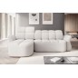 Canapé d'angle profondeur réglable, BENSON en tissu bouclette Luxe ivoire, 4-5 places, angle gauche (vu de face) Canapé d'angle profondeur réglable, BENSON en tissu bouclette Luxe ivoire, 4-5 places, angle gauche (vu de face)