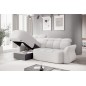 Canapé d'angle profondeur réglable, BENSON en tissu bouclette Luxe ivoire, 4-5 places, angle gauche (vu de face) Canapé d'angle profondeur réglable, BENSON en tissu bouclette Luxe ivoire, 4-5 places, angle gauche (vu de face)