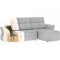 Canapé d'angle profondeur réglable BENSON velours Luxe gris clair, 4-5 places, angle droit (vu de face) Canapé d'angle profondeur réglable BENSON velours Luxe gris clair, 4-5 places, angle droit (vu de face)