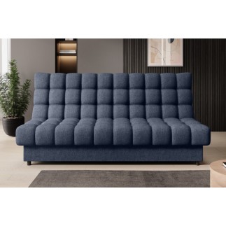 Canapé 3 places convertible CLARO en tissu bleu pâle