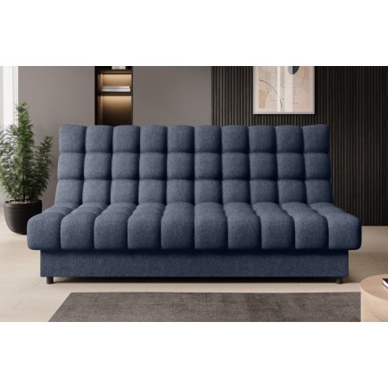 Canapé 3 places convertible CLARO en tissu bleu pâle