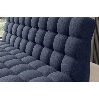 Canapé 3 places convertible CLARO en tissu bleu pâle