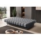 Canapé 3 places convertible CLARO en tissu gris