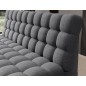 Canapé 3 places convertible CLARO en tissu gris