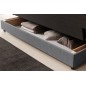 Canapé 3 places convertible CLARO en tissu gris