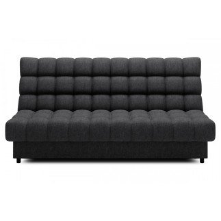 Canapé 3 places convertible CLARO en tissu gris foncé