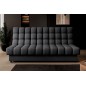 Canapé 3 places convertible CLARO en tissu gris foncé Canapé 3 places convertible CLARO en tissu gris foncé