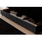 Canapé 3 places convertible CLARO en tissu noir Canapé 3 places convertible CLARO en tissu noir