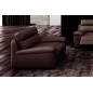Fauteuil 1 place relaxation en cuir italien OLSEN , chocolat Fauteuil 1 place relaxation en cuir italien OLSEN , chocolat