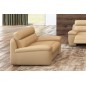 Fauteuil 1 place relaxation en cuir italien OLSEN , beige Fauteuil 1 place relaxation en cuir italien OLSEN , beige