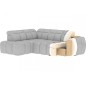 Canapé d'angle profondeur réglable FASANO velours Luxe gris foncé 5 places, angle gauche (vu de face) Canapé d'angle profondeur réglable FASANO velours Luxe gris foncé 5 places, angle gauche (vu de face)