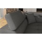 Canapé d'angle convertible - en tissu luxe 5 places ANNECY TISSU, couleur gris, angle gauche Canapé d'angle convertible - en tissu luxe 5 places ANNECY TISSU, couleur gris, angle gauche