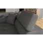 Canapé d'angle convertible - en tissu luxe 5 places, ANNECY TISSU, couleur gris, angle DROIT Canapé d'angle convertible - en tissu luxe 5 places, ANNECY TISSU, couleur gris, angle DROIT