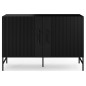 Beau buffet noir de qualité avec rangement, RAFI Beau buffet noir de qualité avec rangement, RAFI