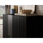 Beau buffet haut noir de qualité avec rangement, RAFA Beau buffet haut noir de qualité avec rangement, RAFA