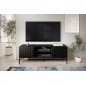 Meuble TV design de qualité avec rangement, RAINER, Noir Meuble TV design de qualité avec rangement, RAINER, Noir