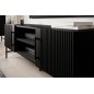 Meuble TV design de qualité avec rangement, RAINER, Noir Meuble TV design de qualité avec rangement, RAINER, Noir