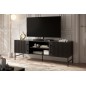 Meuble TV design de qualité avec rangement, RAINER, Noir Meuble TV design de qualité avec rangement, RAINER, Noir