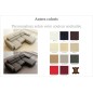 Canapé d'angle fonction relax en cuir italien 5 places SERENITY, personnalisé, angle droit