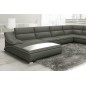 Modification de commande : Canapé d'angle en cuir luxe italien 7 places ANGELO, gris foncé et blanc, angle droit, reste à payer Modification de commande : Canapé d'angle en cuir luxe italien 7 places ANGELO, gris foncé et blanc, angle droit, reste à payer