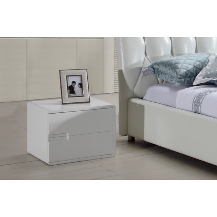 Chevet de belle qualité CAMILIA, couleur au choix, Blanc