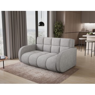 Canapé 2 places convertible tissu doux