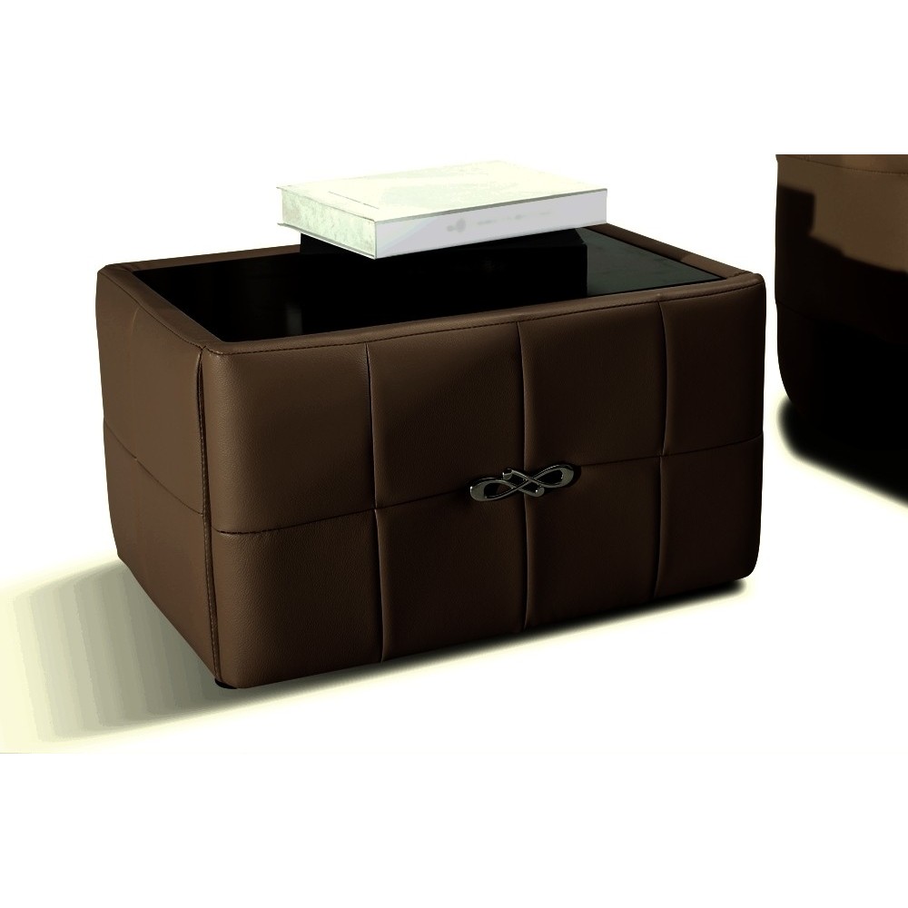 Chevet de belle qualité BELISA, chocolat Chevet de belle qualité BELISA, chocolat