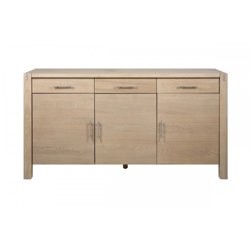Bahut contemporain chêne haute qualité, COLOGNE, Bois clair Bahut contemporain chêne haute qualité, COLOGNE, Bois clair