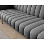 Canapé 3 places convertible velours luxe gris foncé, coffre, RONSARD Canapé 3 places convertible velours luxe gris foncé, coffre, RONSARD