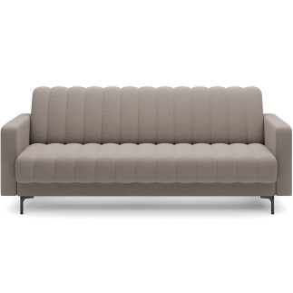 Canapé 3 places convertible velours luxe beige
