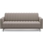 Canapé 3 places convertible velours luxe beige, coffre, RONSARD