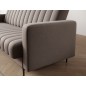 Canapé 3 places convertible velours luxe beige, coffre, RONSARD