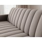 Canapé 3 places convertible velours luxe beige, coffre, RONSARD