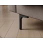 Canapé 3 places convertible velours luxe beige, coffre, RONSARD