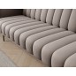Canapé 3 places convertible velours luxe beige, coffre, RONSARD