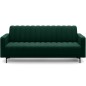 Canapé 3 places convertible velours luxe vert, coffre, RONSARD Canapé 3 places convertible velours luxe vert, coffre, RONSARD