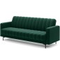 Canapé 3 places convertible velours luxe vert, coffre, RONSARD Canapé 3 places convertible velours luxe vert, coffre, RONSARD