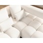 Canapé d'angle convertible en tissu bouclette blanc cassé 3-4 places LEONI, angle droit (vu de face) Canapé d'angle convertible en tissu bouclette blanc cassé 3-4 places LEONI, angle droit (vu de face)