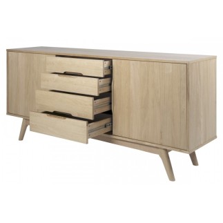 Buffet design en bois chêne huilé, MAJIS