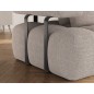 Canapé d'angle convertible en tissu bouclette beige luxe 5 places LEONI, angle droit (vu de face) Canapé d'angle convertible en tissu bouclette beige luxe 5 places LEONI, angle droit (vu de face)