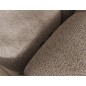 Canapé d'angle convertible en tissu bouclette beige luxe 5 places LEONI, angle droit (vu de face) Canapé d'angle convertible en tissu bouclette beige luxe 5 places LEONI, angle droit (vu de face)