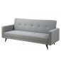 Canapé lit 3 places en tissu de qualité LEXON, gris clair Canapé lit 3 places en tissu de qualité LEXON, gris clair