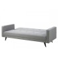 Canapé lit 3 places en tissu de qualité LEXON, gris clair Canapé lit 3 places en tissu de qualité LEXON, gris clair