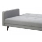 Canapé lit 3 places en tissu de qualité LEXON, gris clair Canapé lit 3 places en tissu de qualité LEXON, gris clair