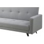 Canapé lit 3 places en tissu de qualité LEXON, gris clair Canapé lit 3 places en tissu de qualité LEXON, gris clair