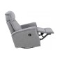 Fauteuil 1 place relaxation en tissu JOYCE, gris Fauteuil 1 place relaxation en tissu JOYCE, gris